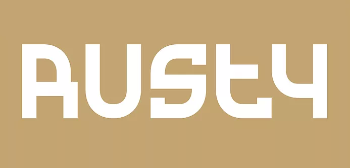 Пример шрифта Rusty